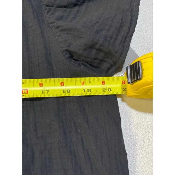 Style & Co Womens Medium Black Gauze Top - Picture 4 of 9